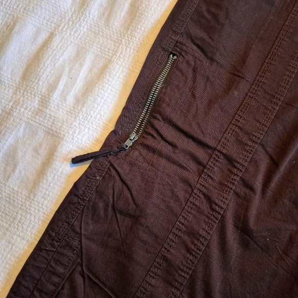 Style & Co women's size 16 brown cropped pants, drawstring cuffs, NWOT - Picture 3 of 9